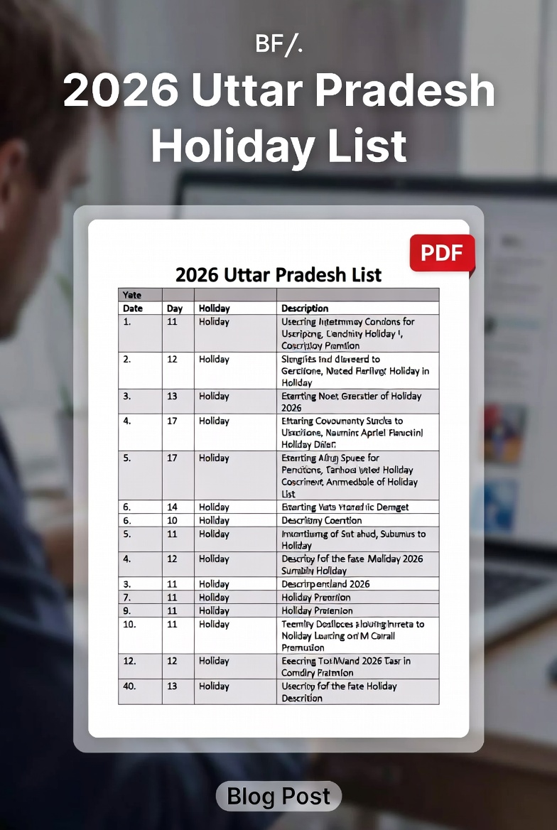 2026 Holiday List PDF