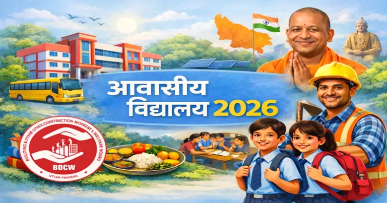 आवासीय विद्यालय 2026 योजना – UP BOCW श्रमिकों के बच्चों के लिए निःशुल्क आवासीय शिक्षा
