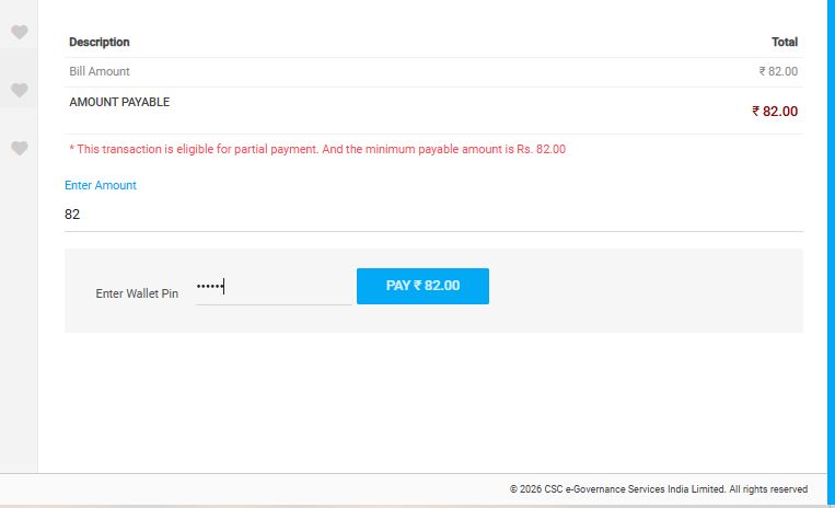 uplmis labour card registration fee payment csc